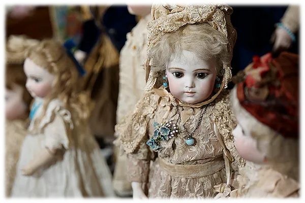 アンティークドール　　３人セット アンティークドールフェア